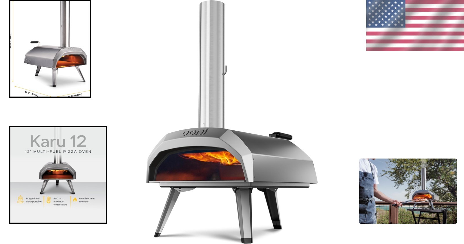 Versatile Karu 12 Pizza Oven – Wood, Gas or Coal for Quick, Delicious Pizzas