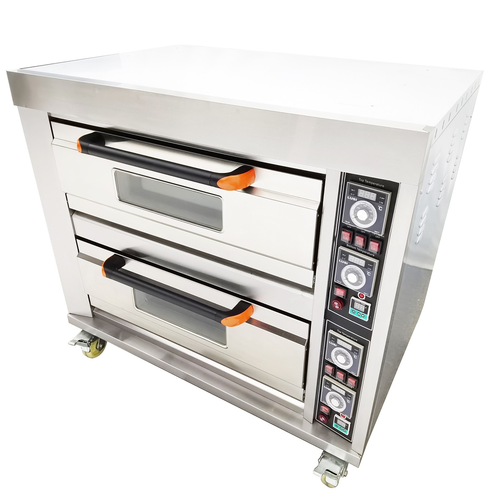 220V Three-phase Portable Commercial Electric Pizza Oven Two-layer Bread Oven