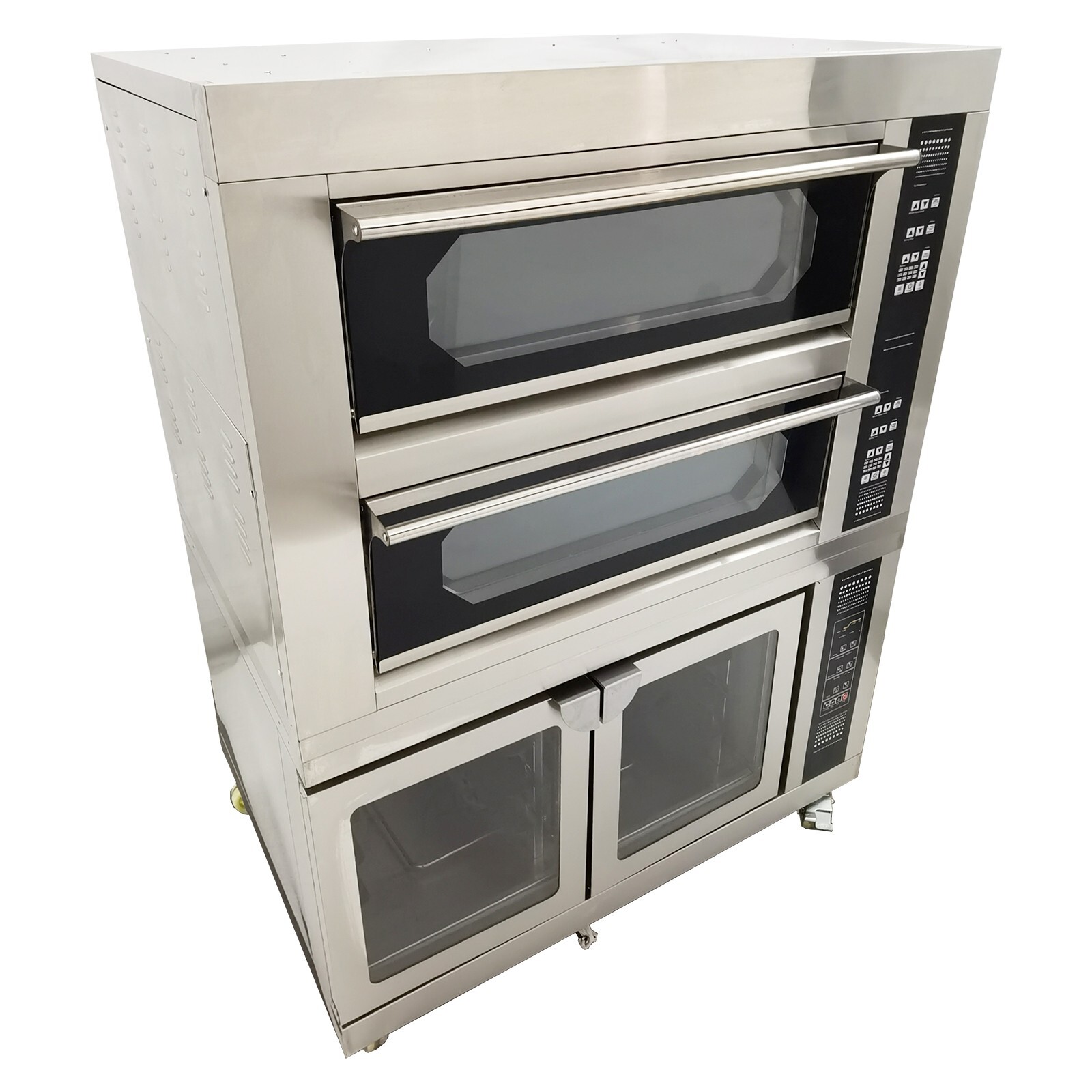 220V 3PH Electric 3-layer Pizza Bread Oven Oven & Fermentation Tank All-in-1