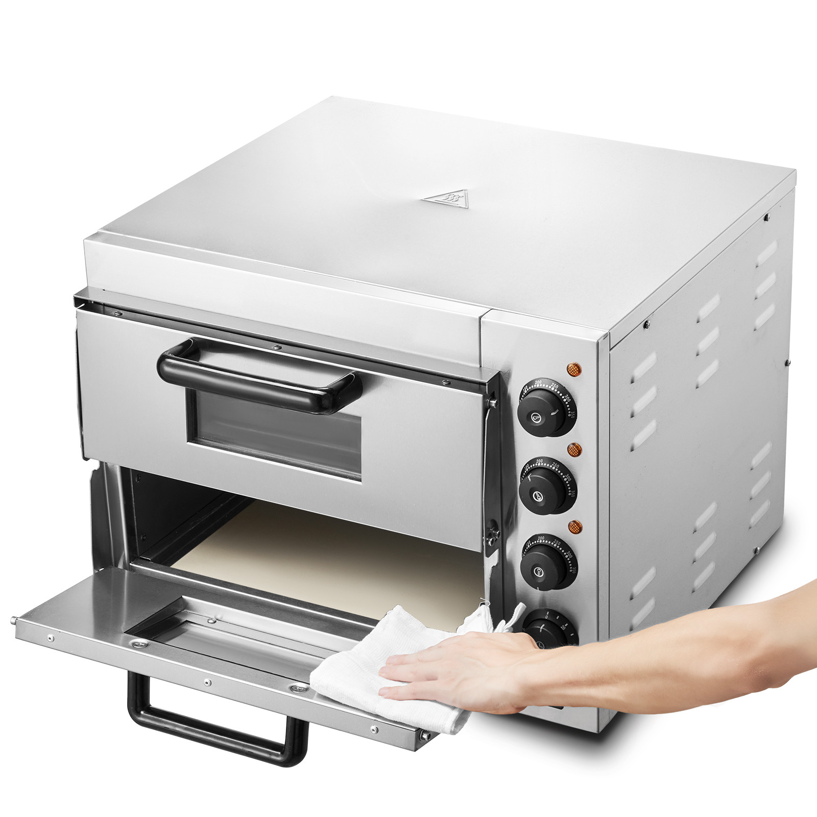 VEVOR Commercial Countertop Pizza Oven Electric Pizza Oven for 16″ Pizza Indoor
