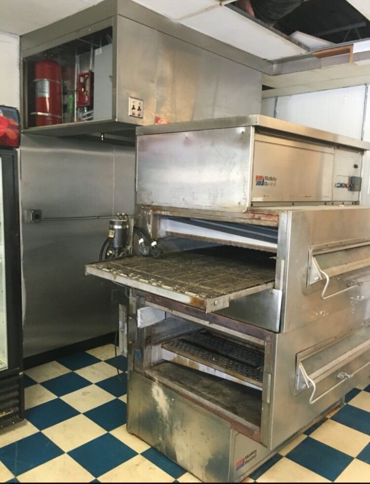 MIDDLEBY MARSHALL PS 360 WB DOUBLE STACK NATURAL GAS CONVEYOR PIZZA OVENS