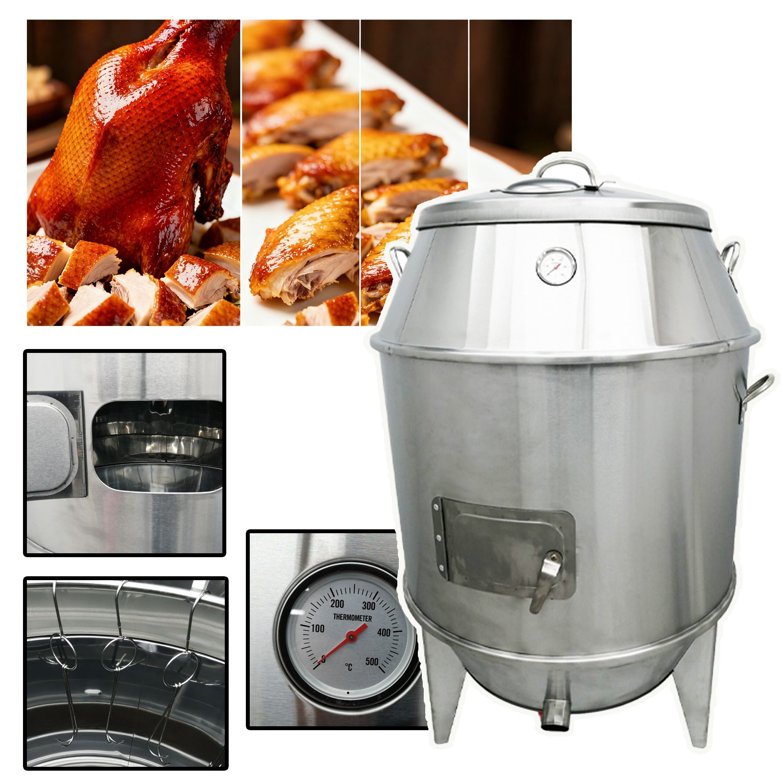 Economical Commercial Stainless Steel Charcoal Roast Duck Poultry Oven Furnace