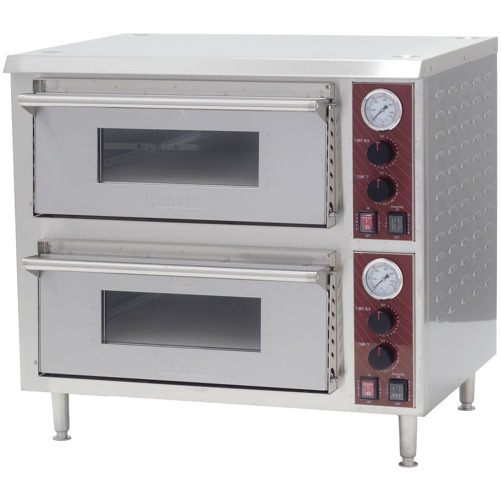 Kratos Commercial Oven, Double-Deck Countertop Electric Pizza/Bakery Oven,