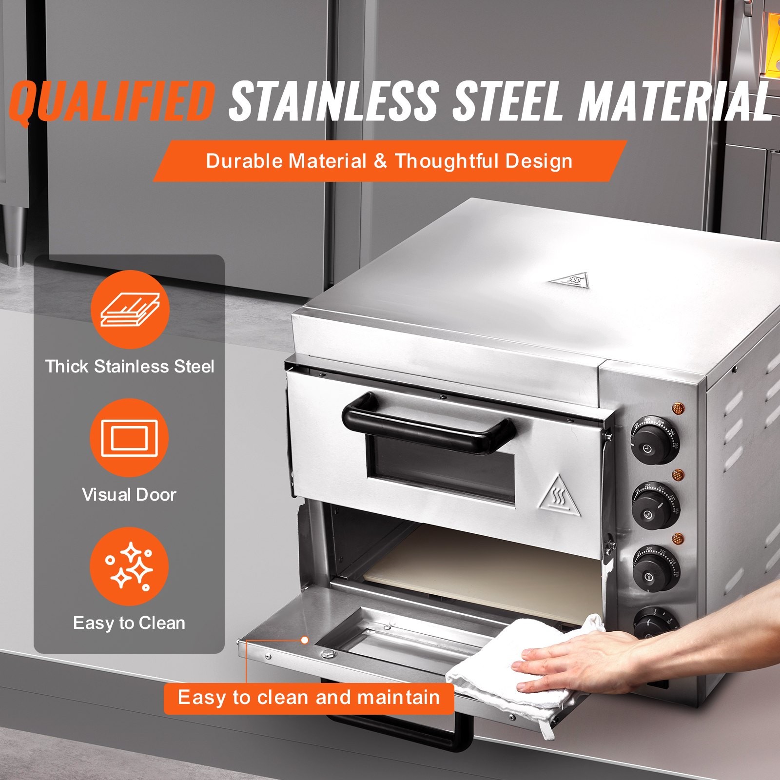 Commercial Countertop Pizza Oven Electric Pizza Oven For 14′ Pizza Indoor