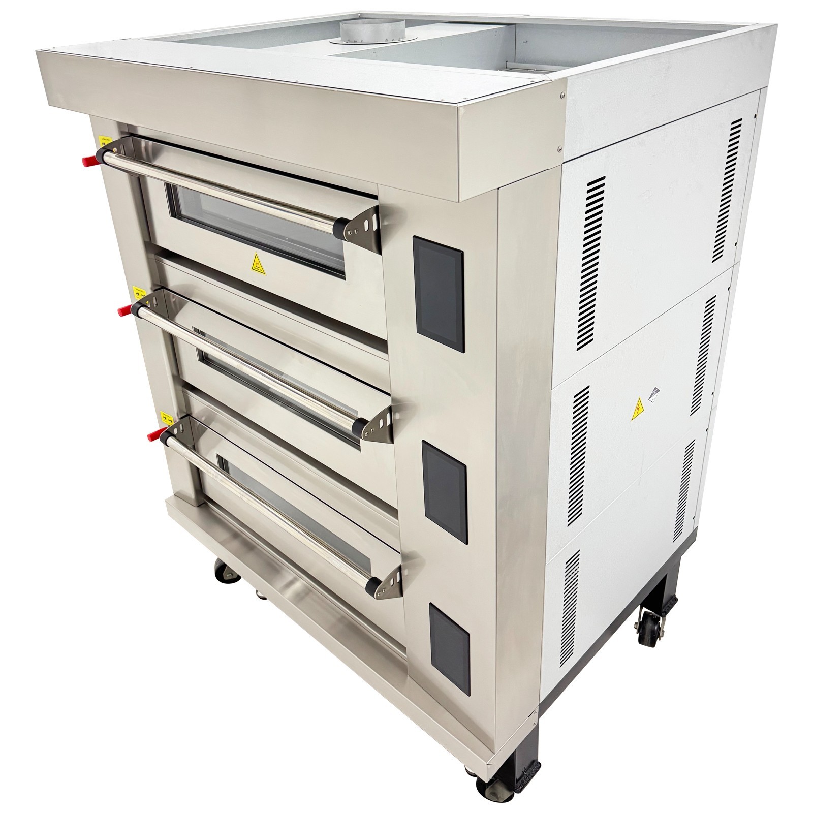 220V 3-PH Triple Pizza Oven 3 Deck Electric Oven Commercial Pizza Oven LCD Touch