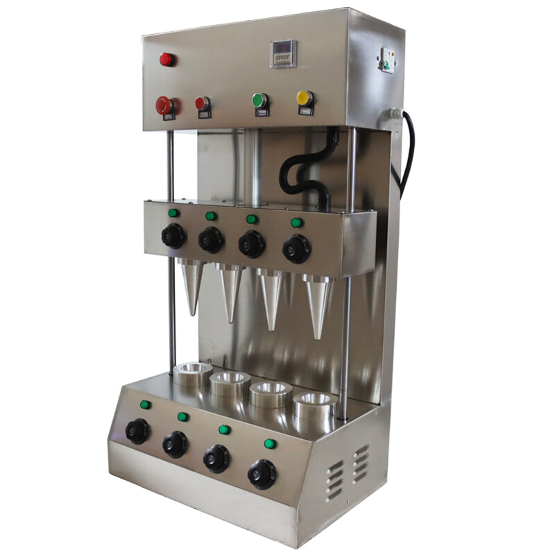 110V Four Heads Electric Commercial Pizza Cone Forming Machine Bakery Cone Maker