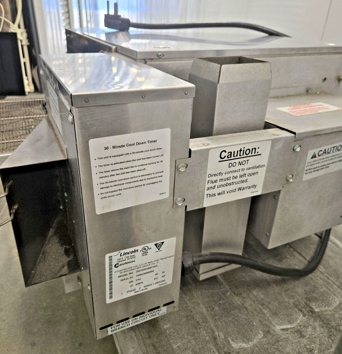 Lincoln Impinger CTI 2501 Digital Conveyor Oven 208V Works! Pickup/Ship Heavy