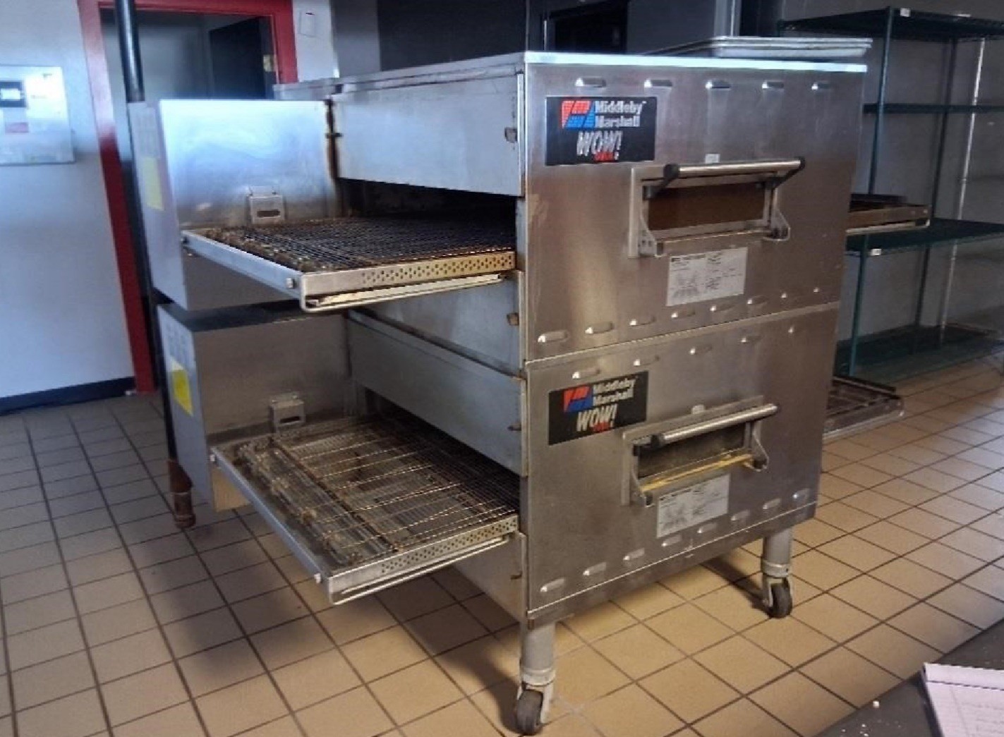 Middleby Marshall Wow Double Stack Conveyor Pizza Oven, PS640G, 1 Phase, NG