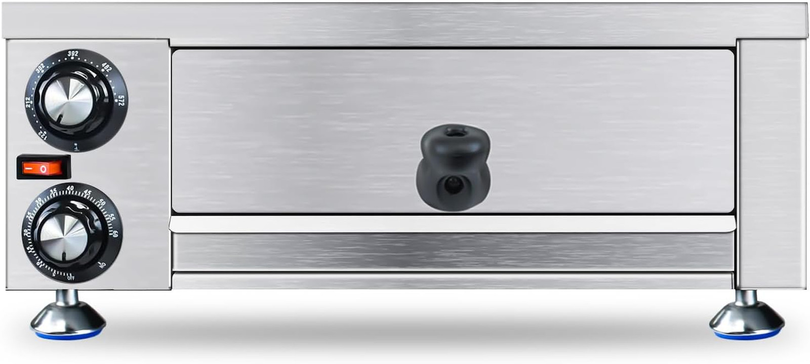 Electric Countertop Pizza Oven Indoor,12″ Commercial Pizza Maker Machine,Stainle