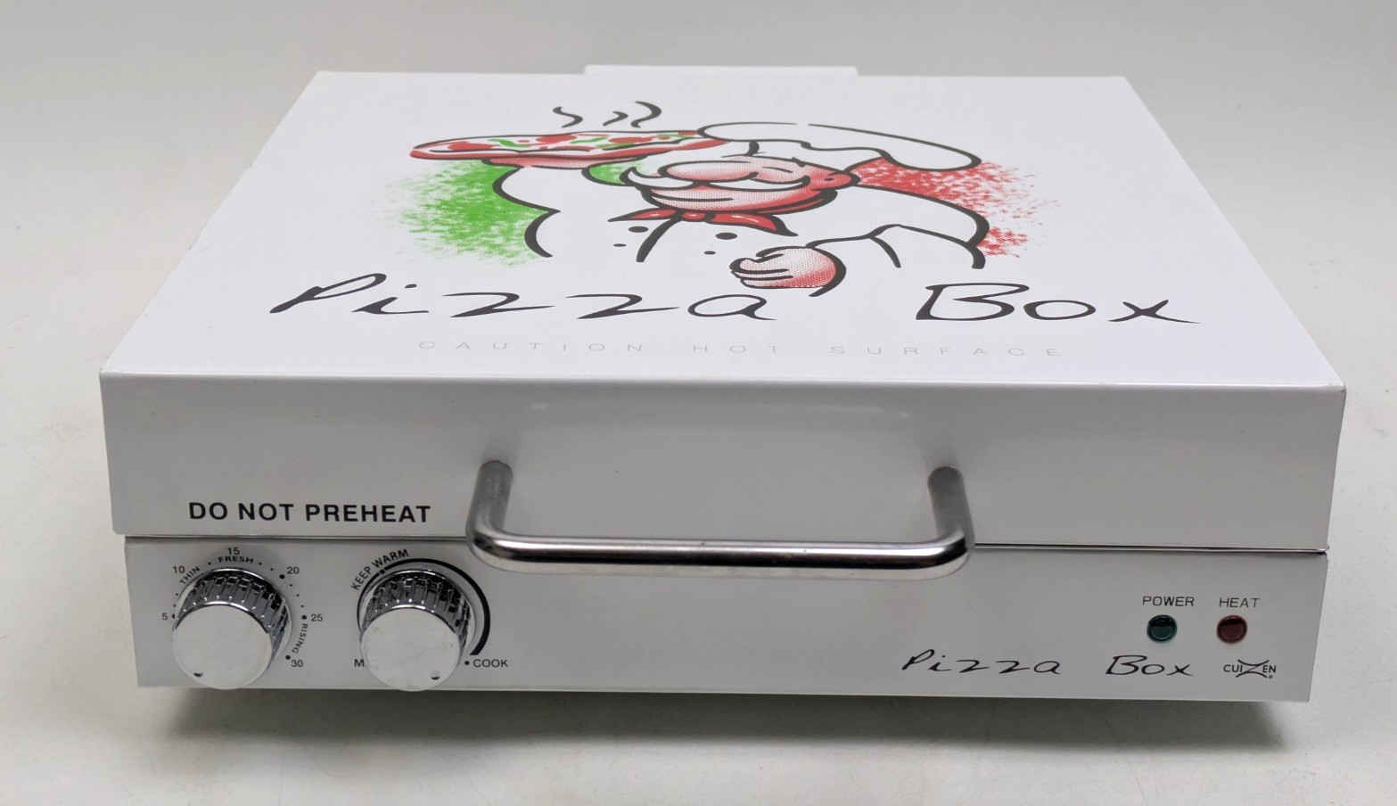Cuizen Pizza Box Countertop Pizza Oven w/ 12″ Rotating Pan PIZ-4012 – TESTED
