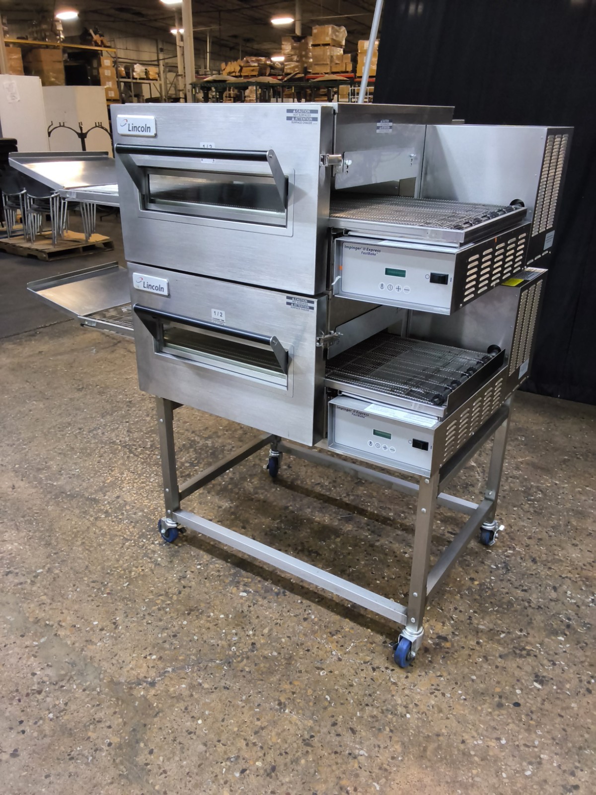 LINCOLN IMPINGER 1130 ELECTRIC DOUBLE CONVEYOR PIZZA OVEN