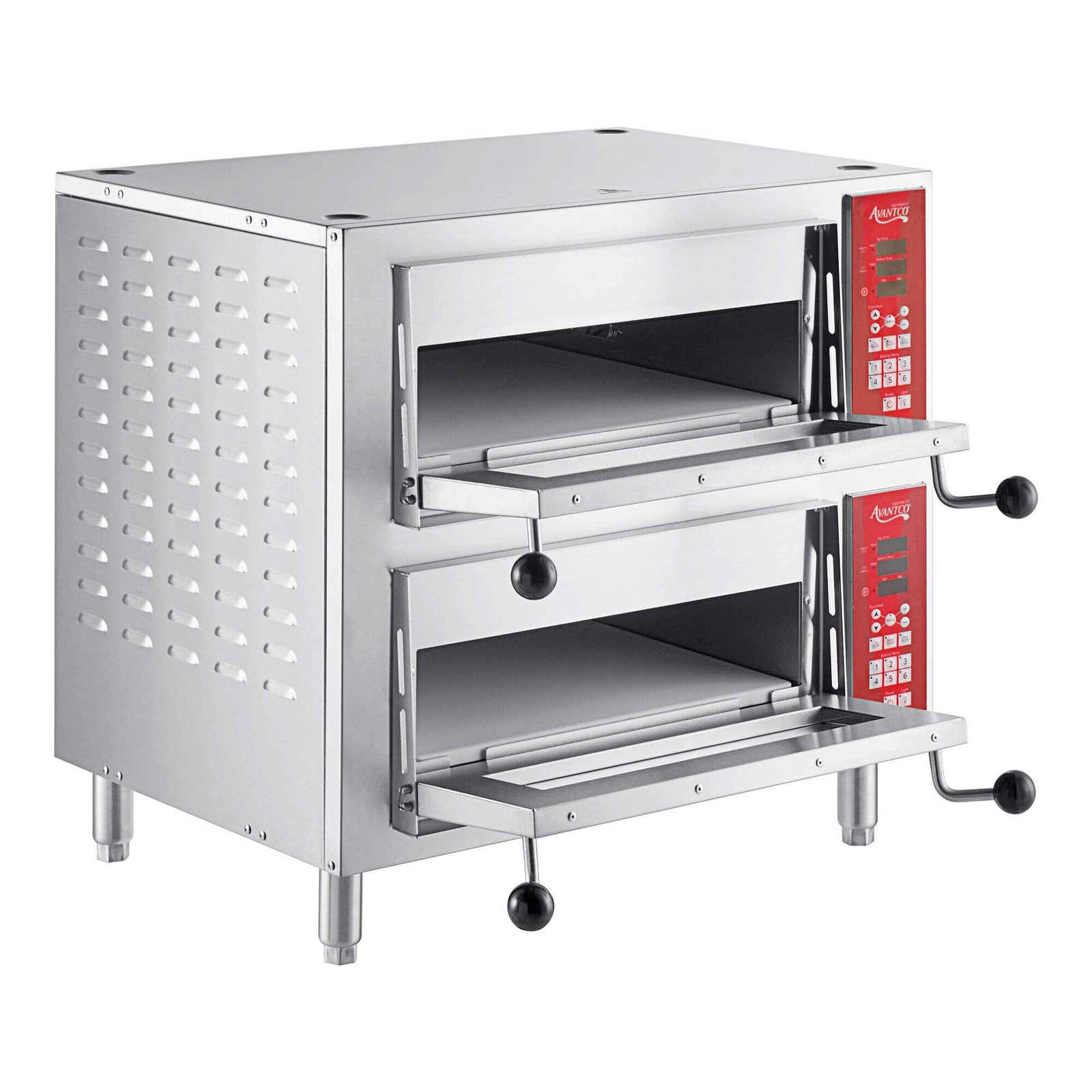 Double Deck Countertop Pizza / Bakery Oven with Two 18″ Chambers – 3200W, 240V