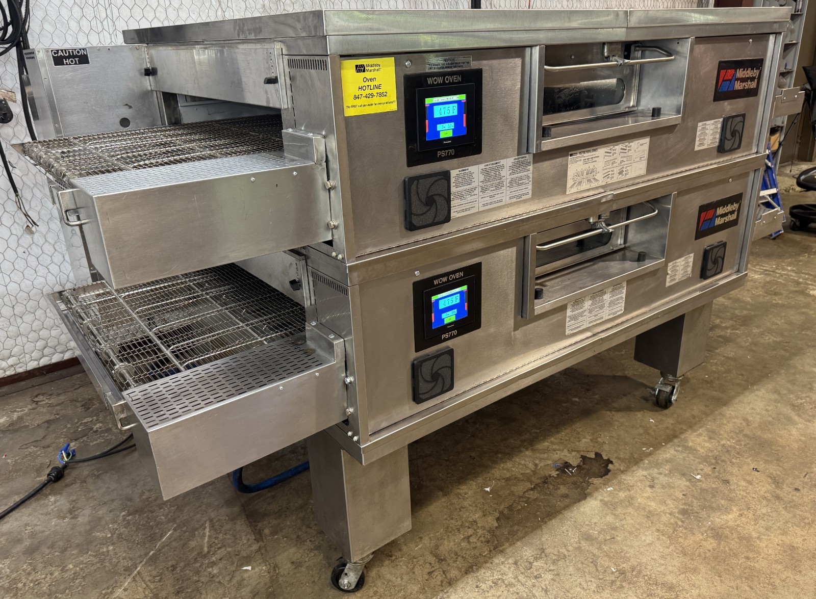 Middleby Marshall PS770g WOW! Gas Double Stack Pizza Conveyor Ovens…Video Demo