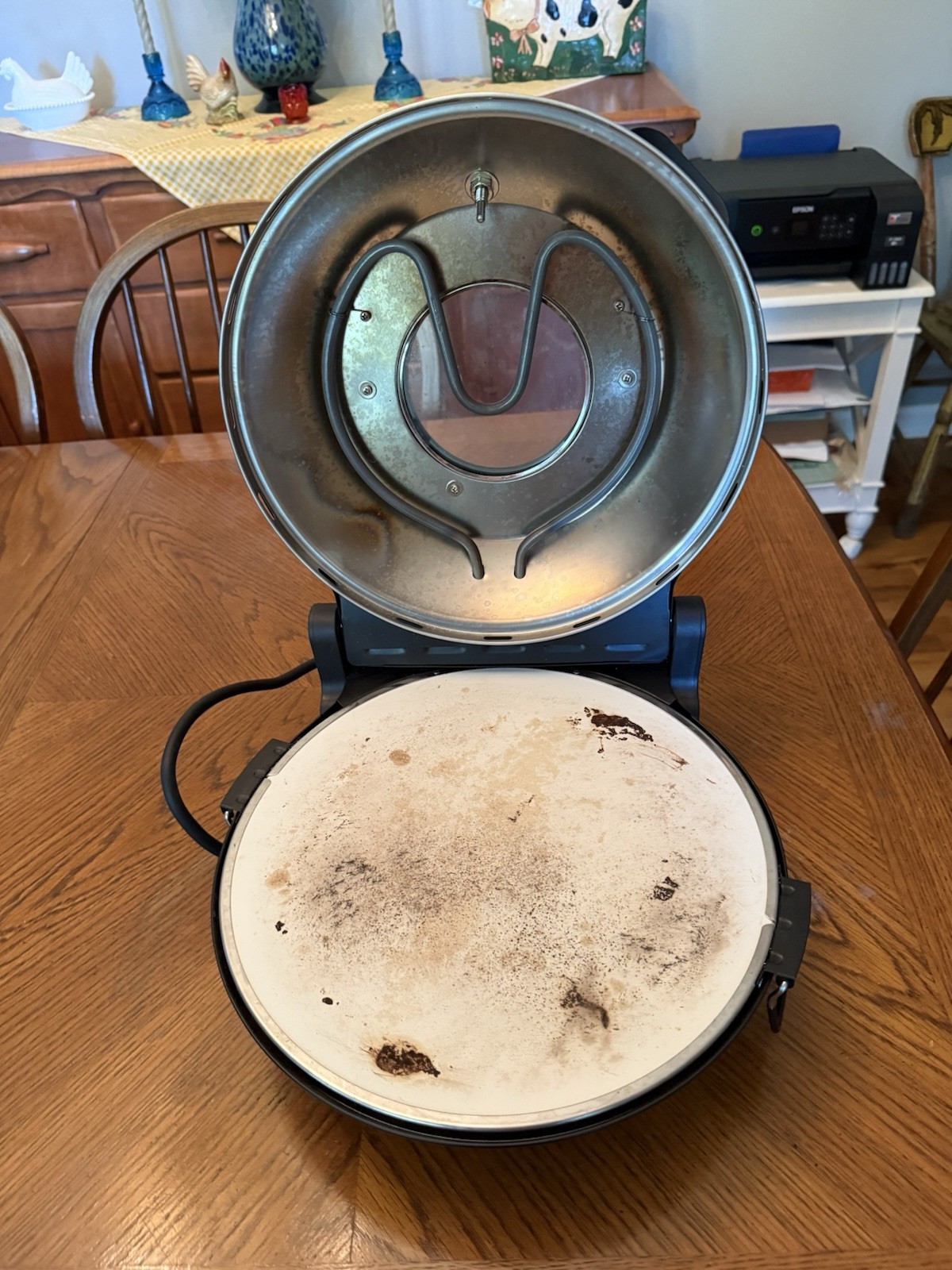 Granitestone Electric Pizza Oven Maker Model 14240 Adjustable Top And Bottom