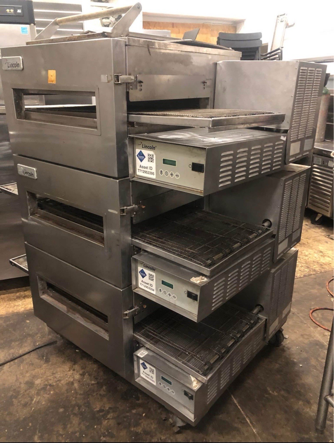 Lincoln Impinger Triple Stack Conveyor Pizza Oven Electric Restaurant Equipment