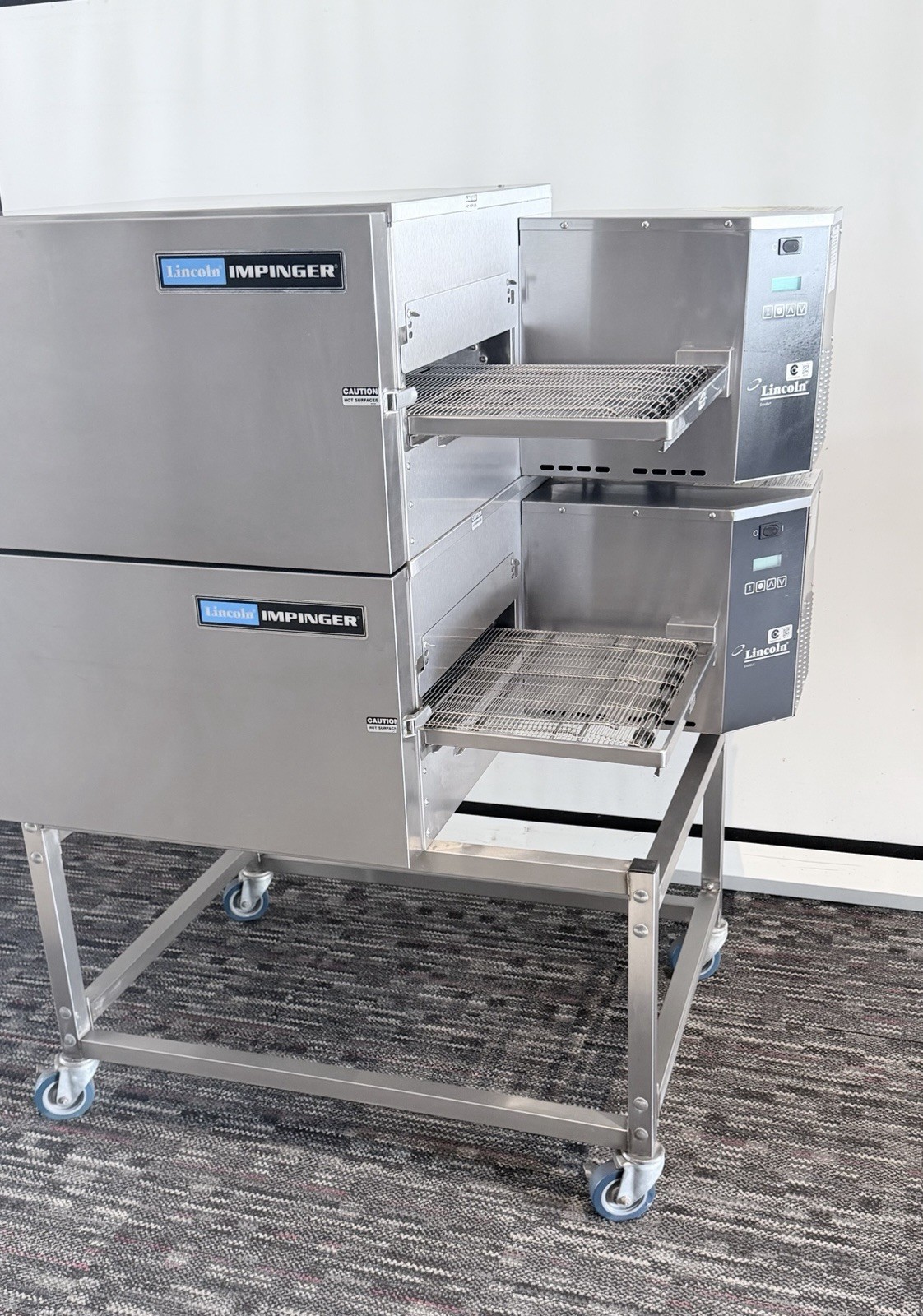 Lincoln Impinger 1116 Gas Double Stack Conveyor Ovens – Natural Gas Pizza Ovens