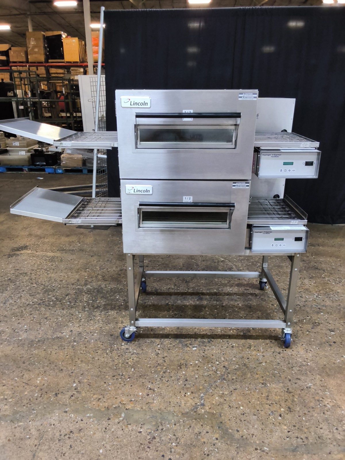 LINCOLN IMPINGER 1130 ELECTRIC DOUBLE CONVEYOR PIZZA OVEN