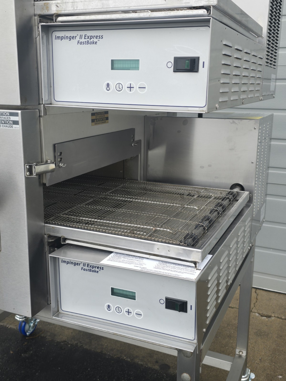 Lincoln Impinger Double 1116 Double Stack Gas Fired Conveyor Pizza Ovens