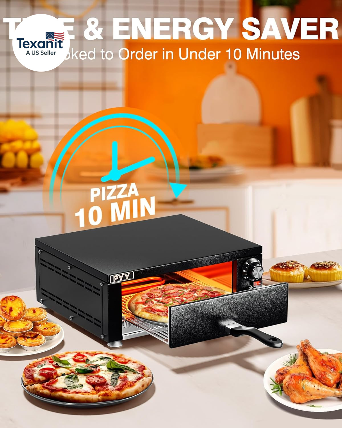 Electric Pizza Oven Indoor Countertop Pizza Oven Commercial Pizza Maker Machine