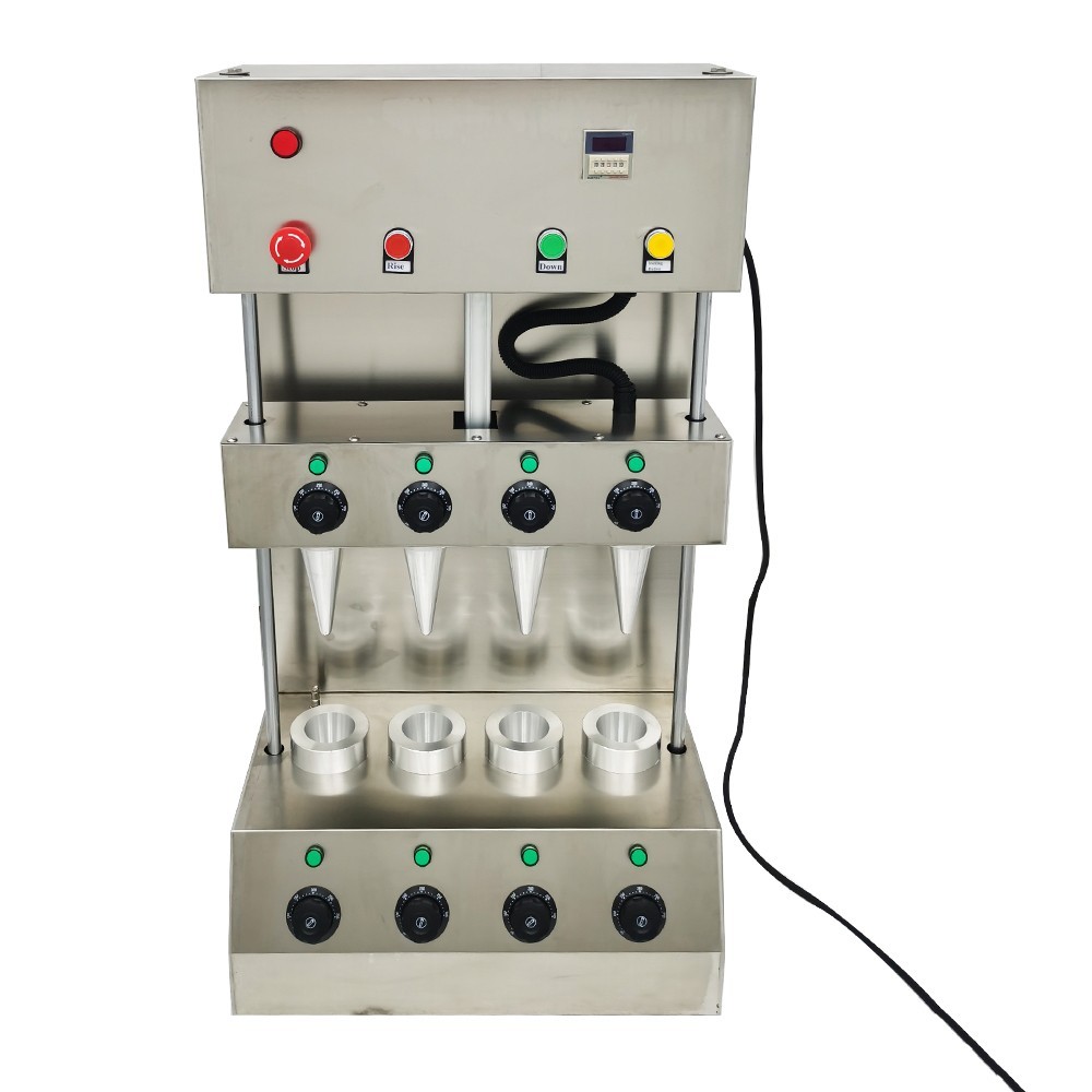 Pizza Cone Machine Stainless Steel Pizza Cone Forming Making Machine 4 Heads Piz