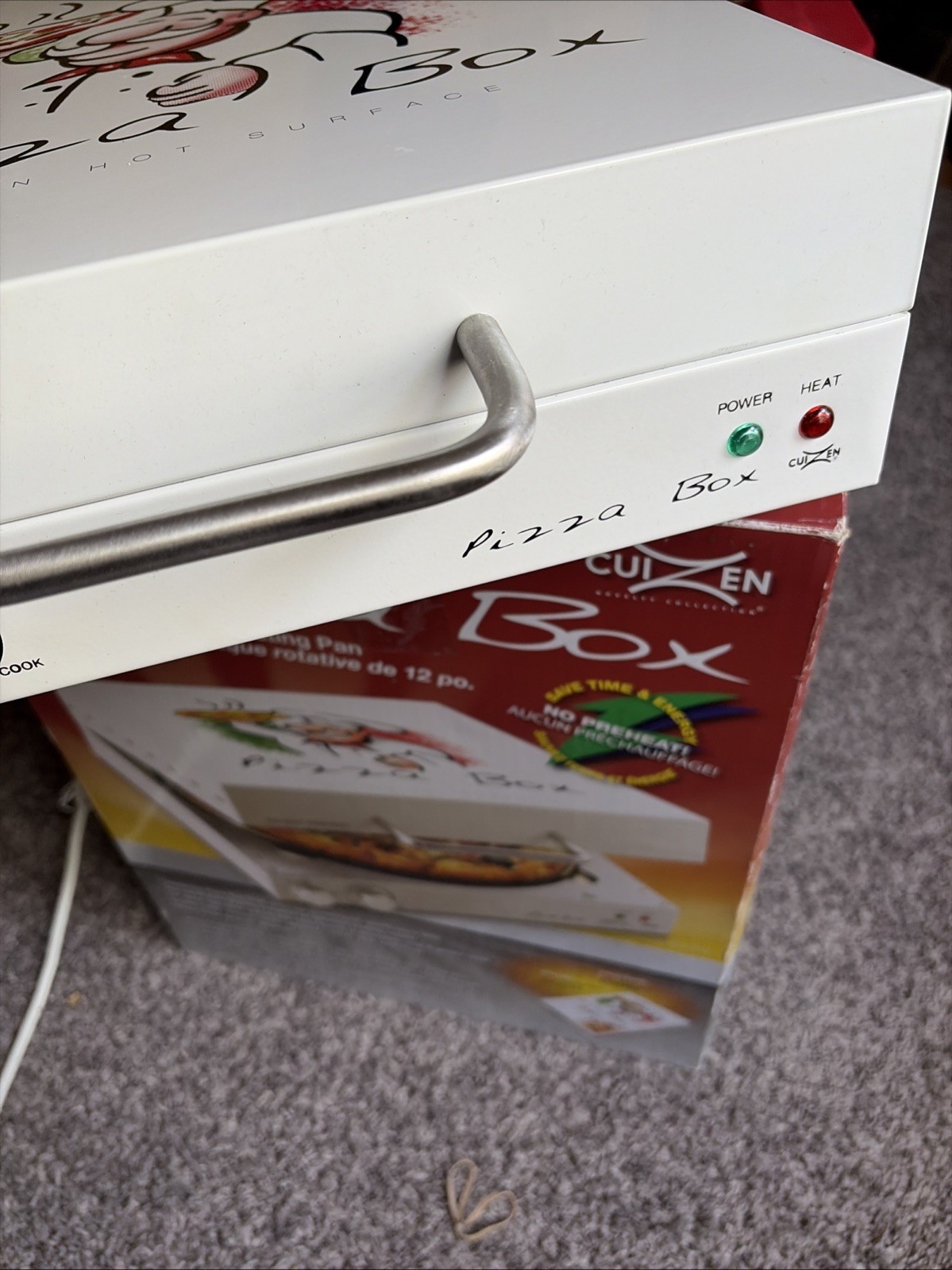 Cuizen Pizza Box Countertop Pizza Oven w/ 12″ Rotating Pan PIZ-4012 – Tested