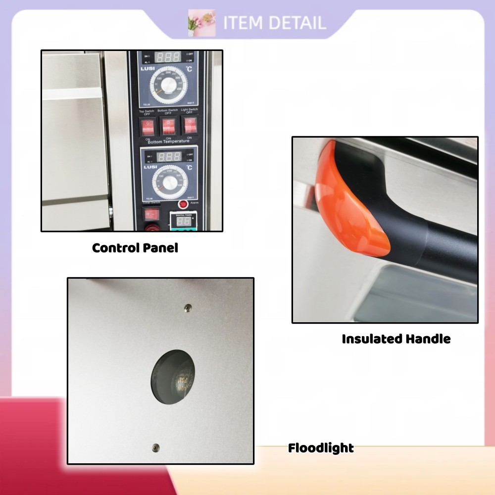 Commercial Electric Triple Pizza Oven220V 3PH 19.8KW Heavy Duty Baking Equipment