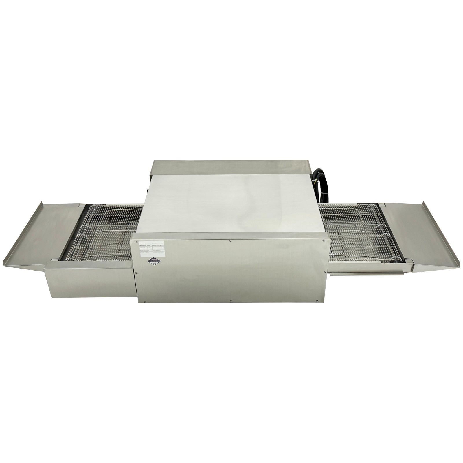 220V 18″ Countertop Chain-Type Electric Straight Tube Pizza Oven Baking Oven