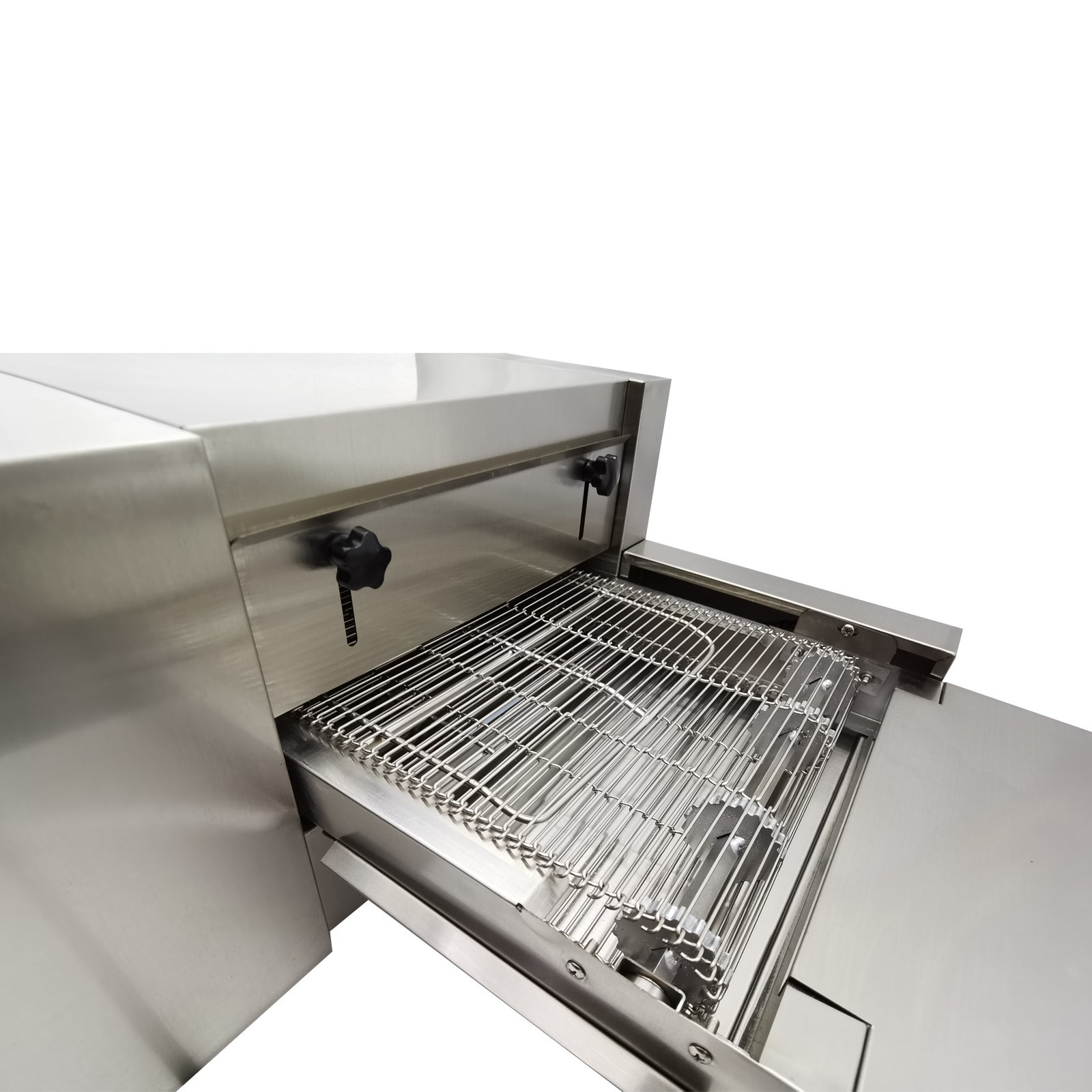 12″ Countertop Chain-type Electric Straight Tube Conveyor Pizza Oven 220V 1PH