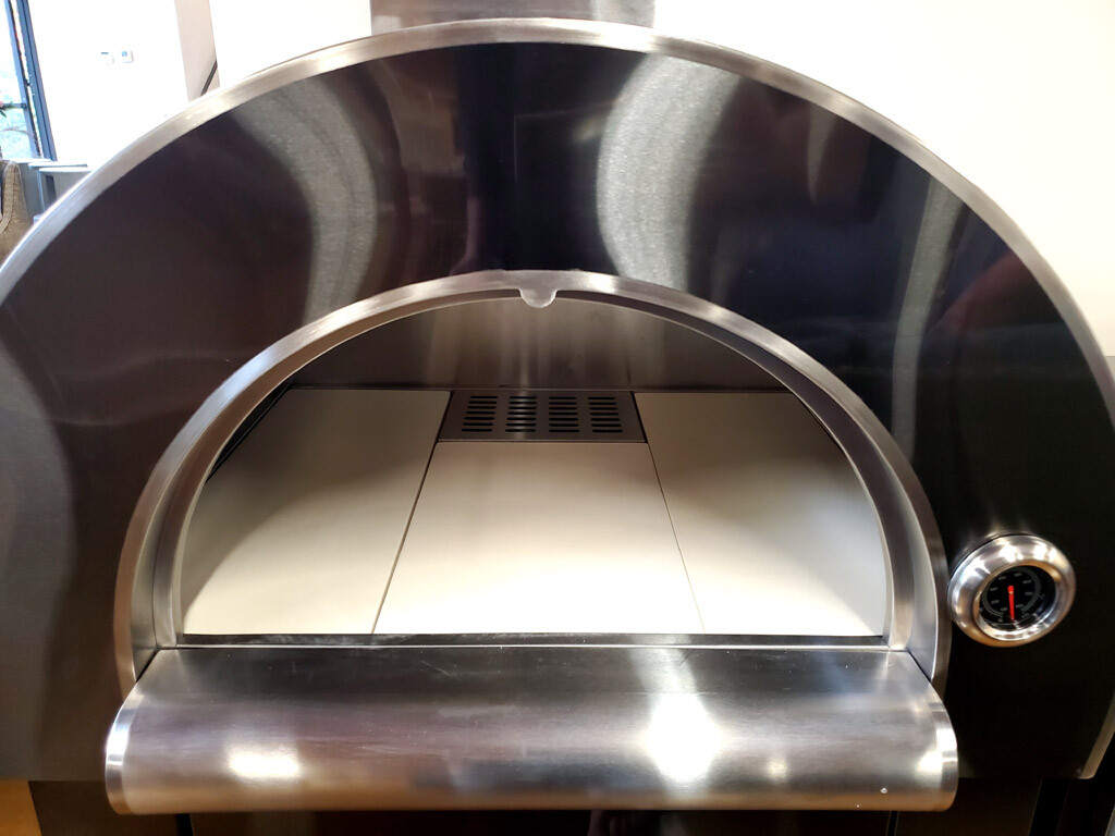 New Outdoor BLACK Stainless Steel Wood Fired Artisan Pizza Oven BBQ Grill +Cover