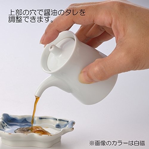 Soy Sauce Dispenser Hasami Ware Large White Por celain φ6.8 x 9cm, 120ml Japan