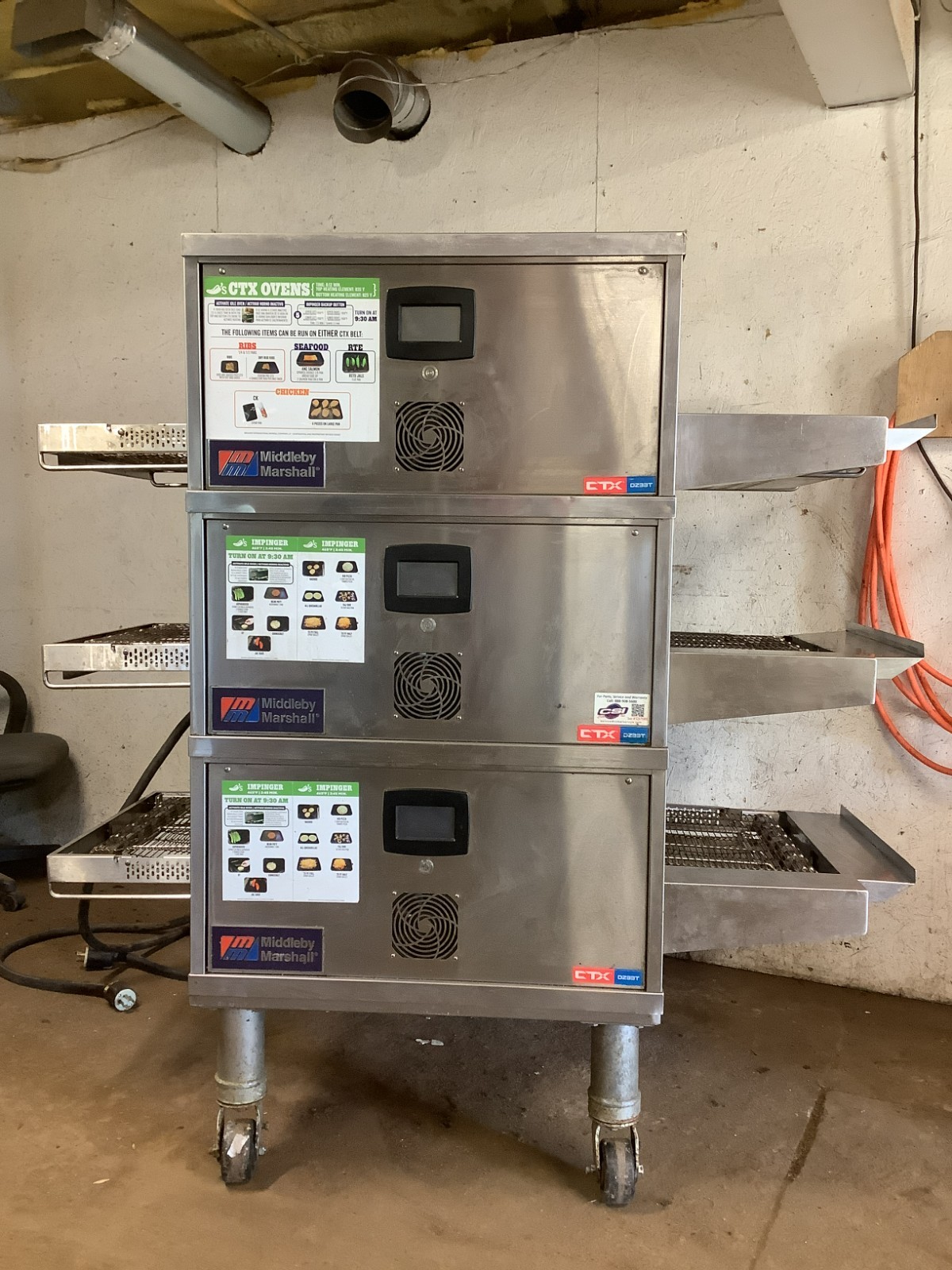2023 Middleby Marshall DZ33T Pizza Oven Conveyor Triple Stack 208V 3PH TESTED