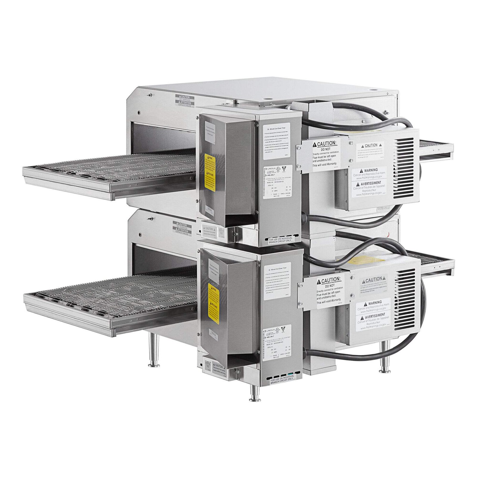 Lincoln DCTI Double Stacked Countertop Impinger Ventless Electric Oven, 50″ Belt