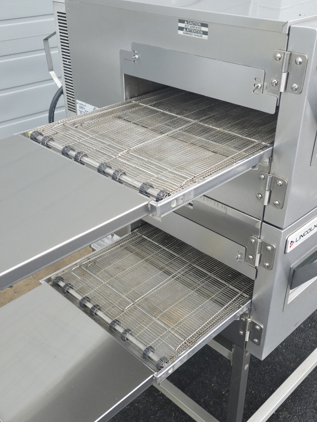 Lincoln Impinger Double 1116 Double Stack Gas Fired Conveyor Pizza Ovens