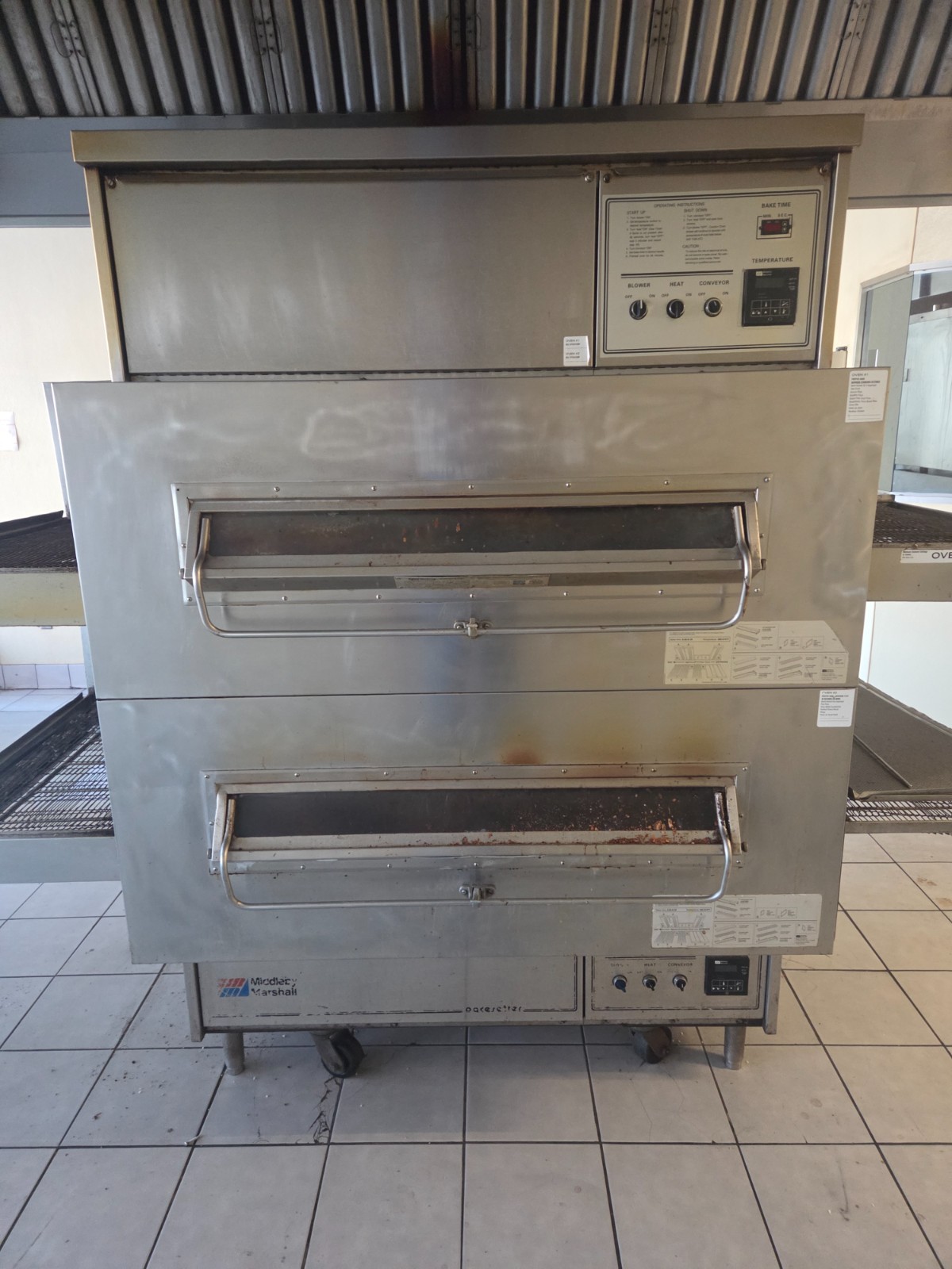 Middleby Marshall PS360 Double-Deck Conveyor Pizza Oven NG