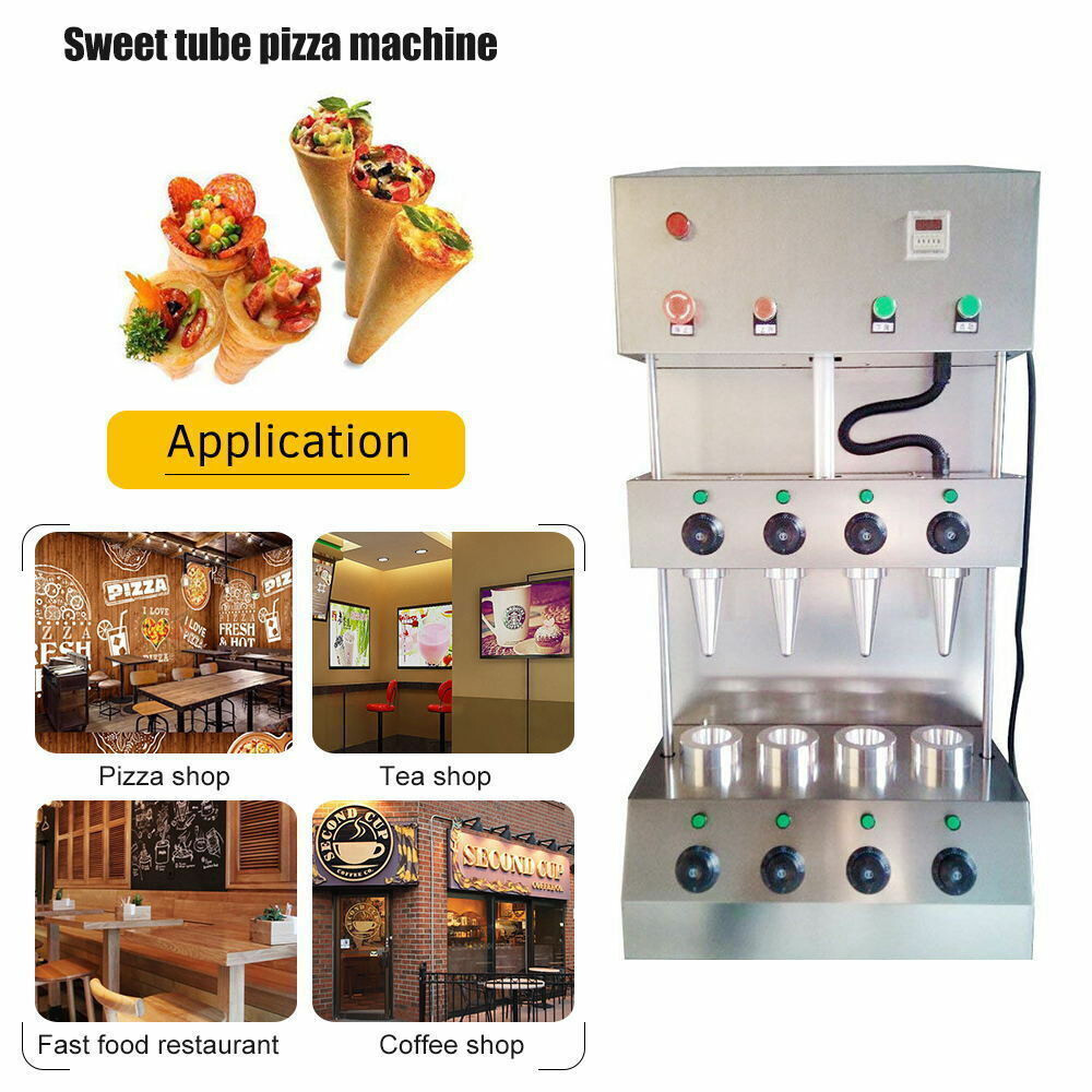 110V Commercial Electric Pizza Cone Forming Machine Cooking Ovens Restaurant