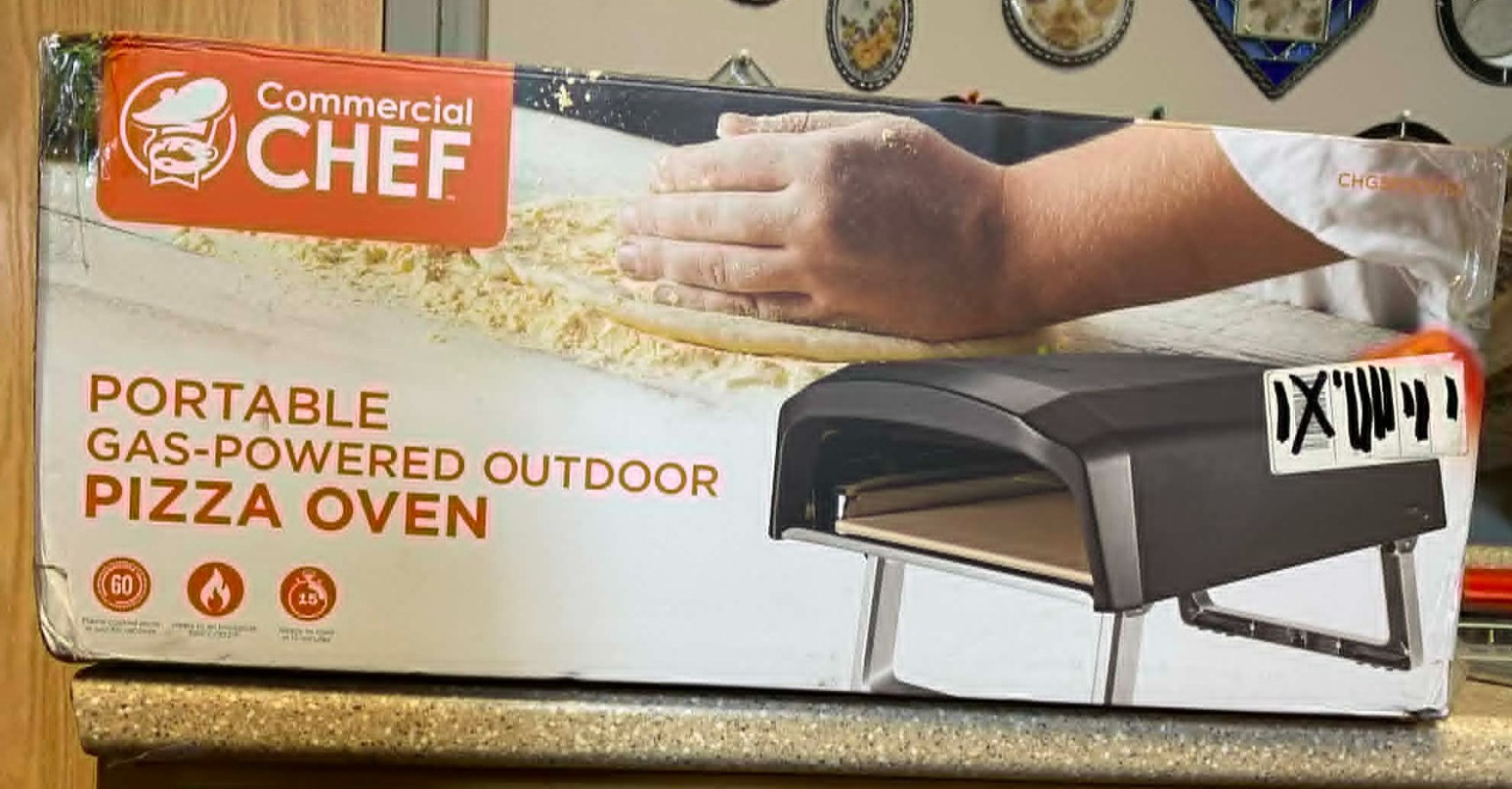 Commercial Chef Outdoor Gas Pizza Oven – Portable Propane Pizza Maker