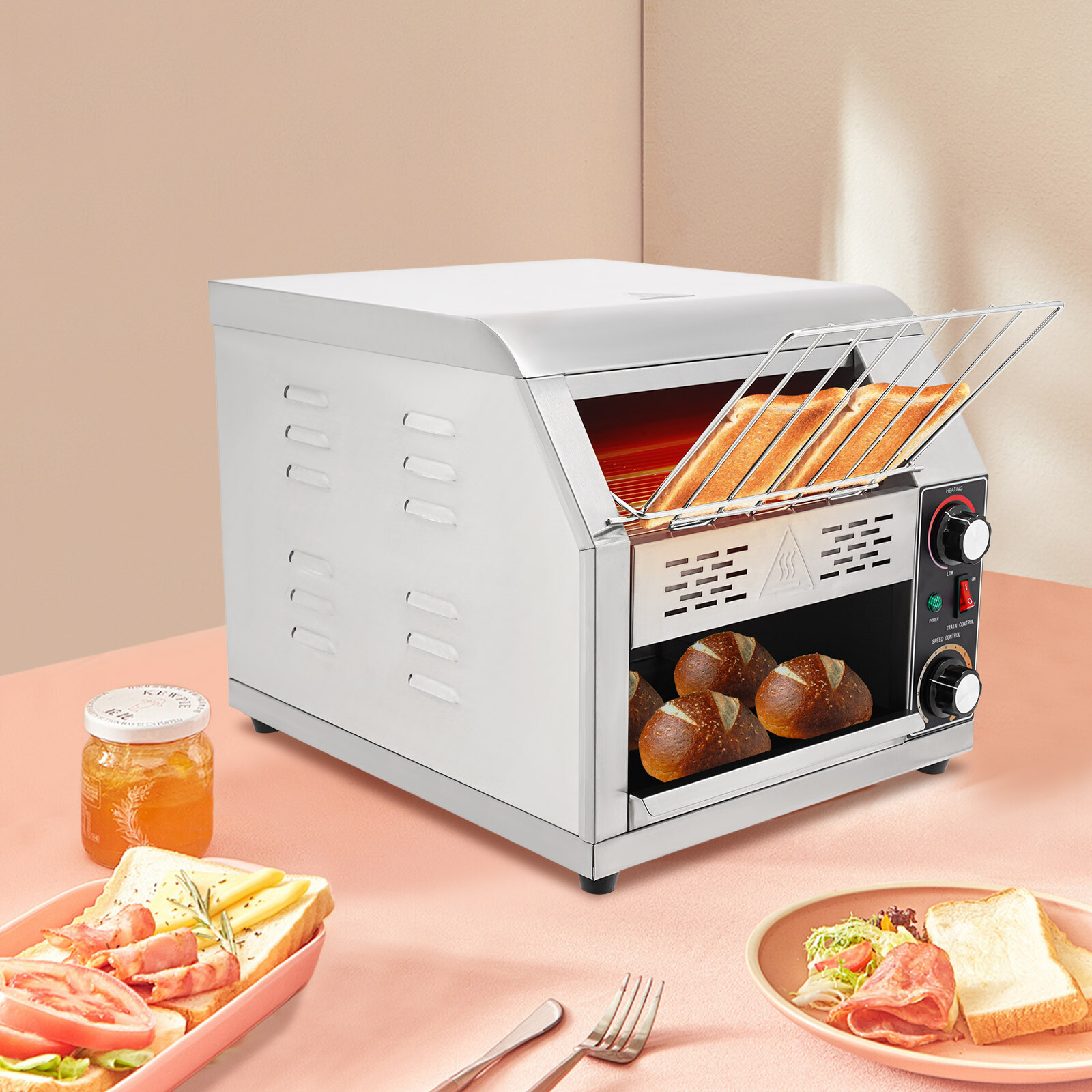 ?Countertop Conveyor Pizza Oven Bread Toaster Machine Commercial Kitchen Machine