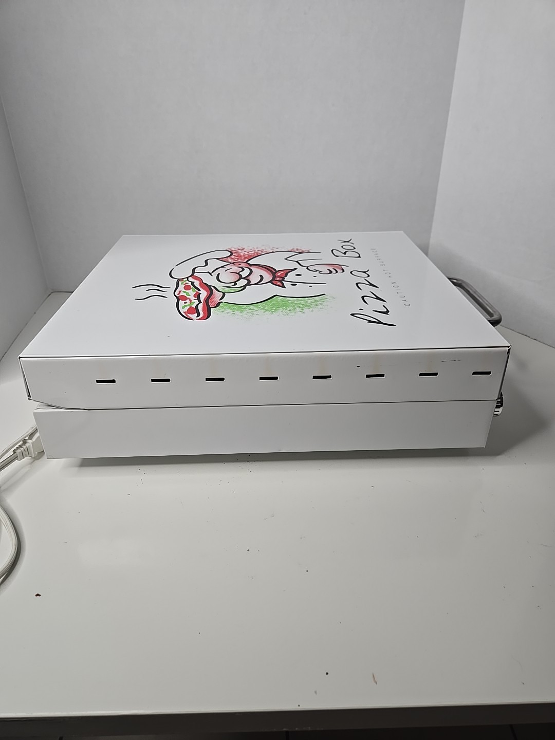Cuizen Pizza Box Countertop Pizza Oven w 12″ Rotating Pan PIZ-4012 Tested Works