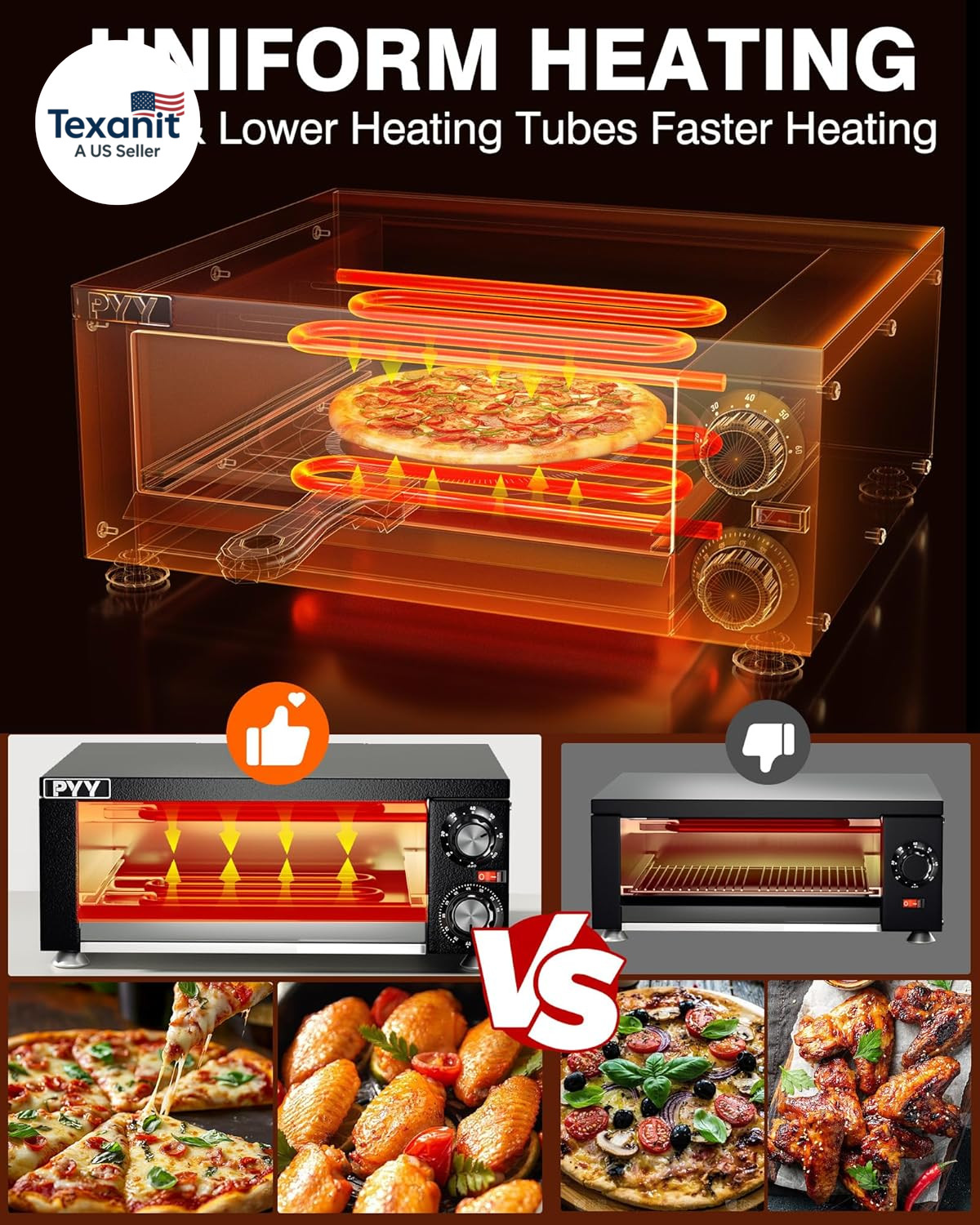 Electric Pizza Oven Indoor Countertop Pizza Oven Commercial Pizza Maker Machine