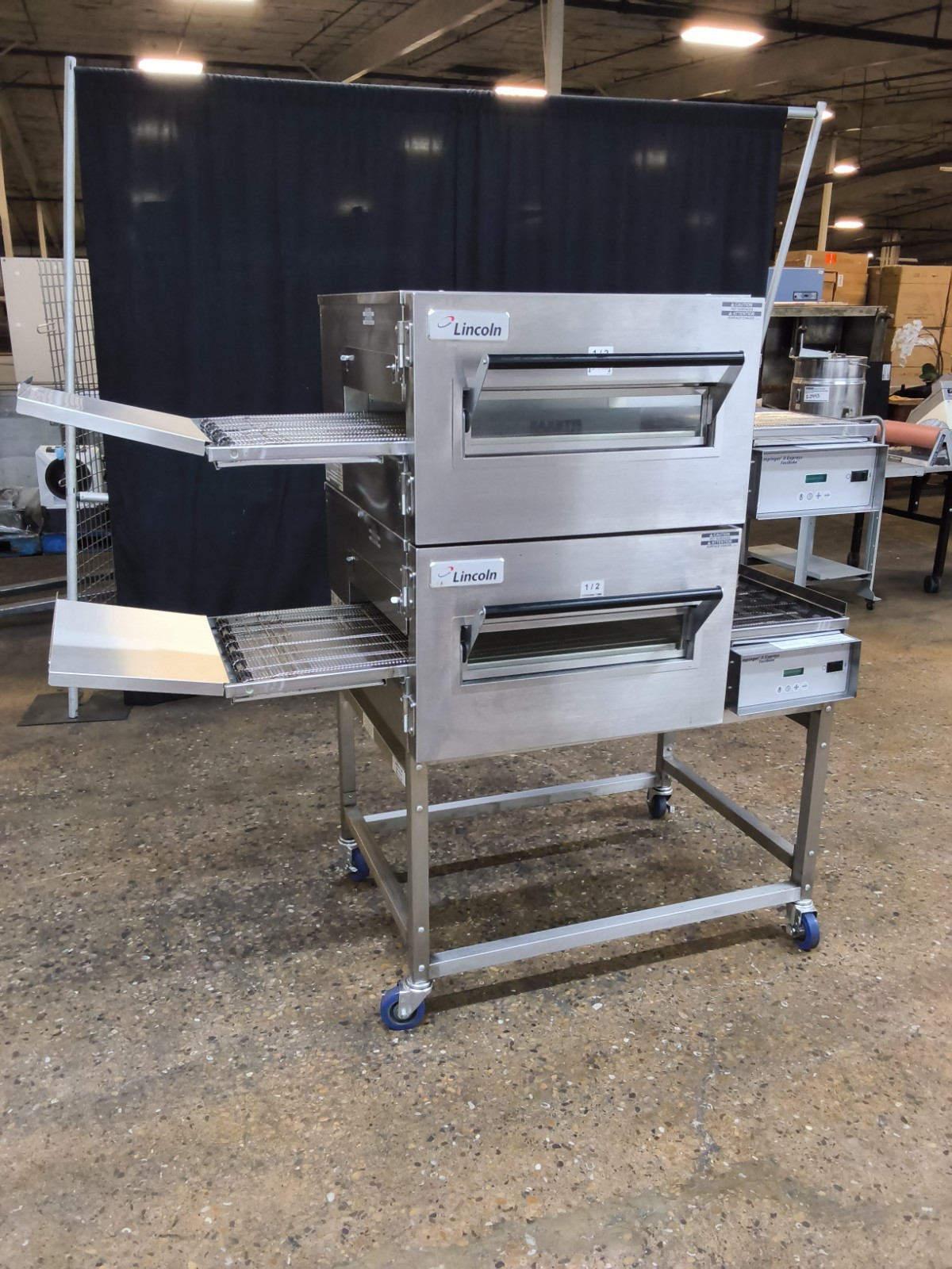 LINCOLN IMPINGER 1130 ELECTRIC DOUBLE CONVEYOR PIZZA OVEN
