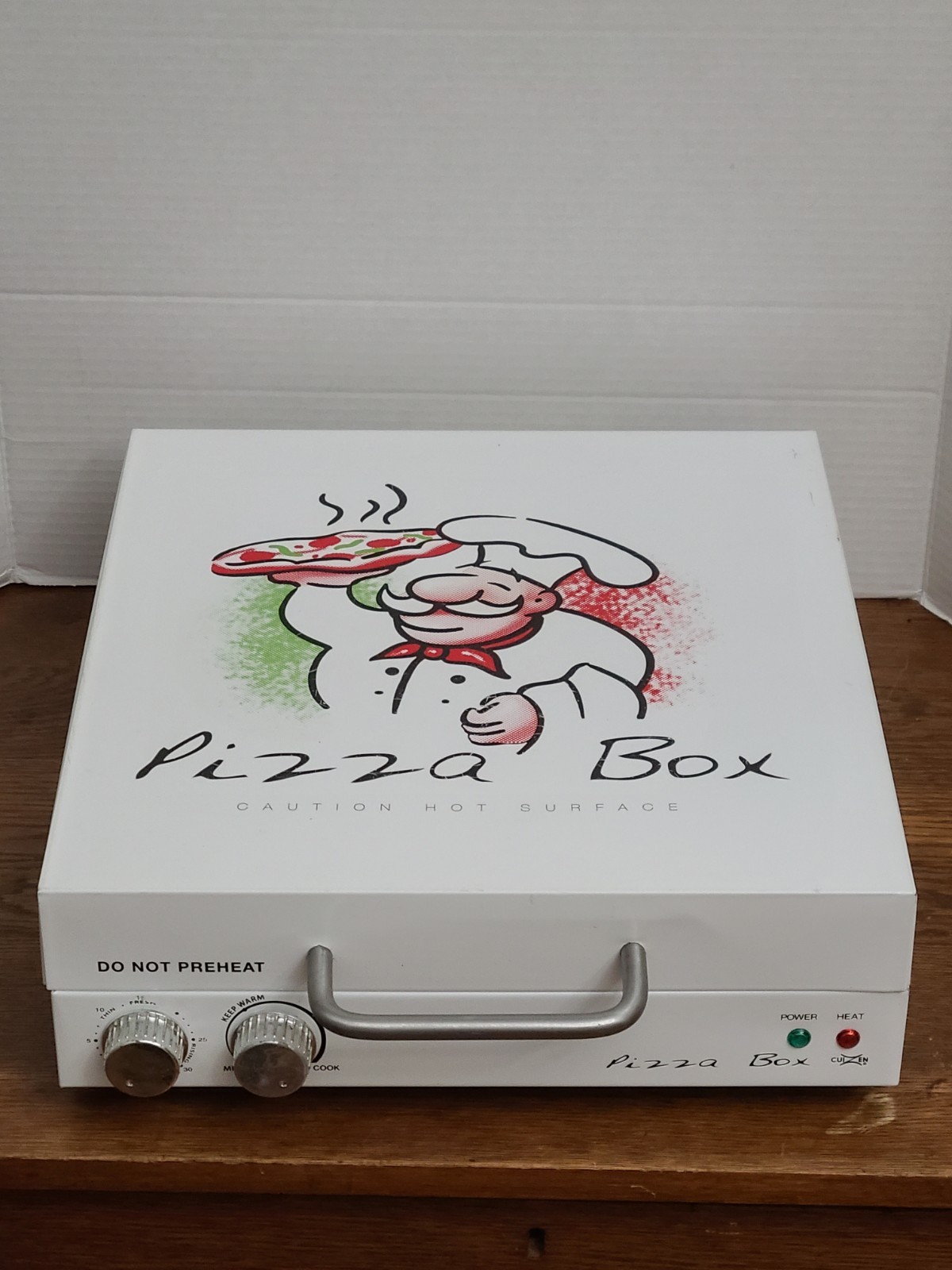 WORKS Cuizen Pizza Box Countertop Pizza Oven w/ 12″ Rotating Pan PIZ-4012