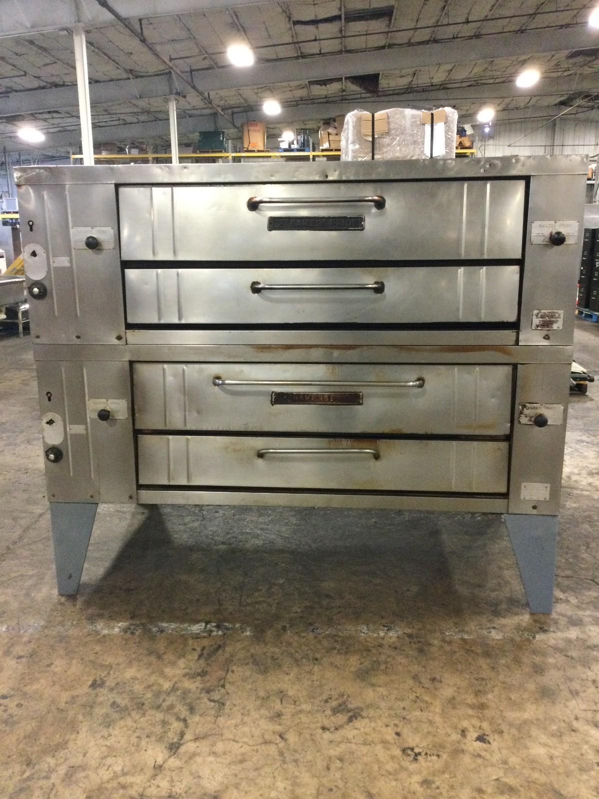 Bakers Pride Y600 Gas Double Deck Pizza Oven With Stones