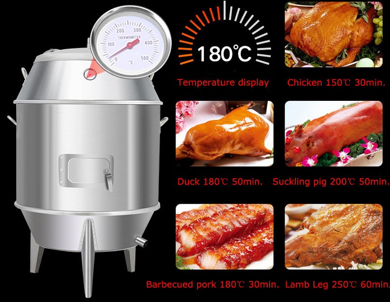 Economical Commercial Stainless Steel Charcoal Roast Duck Poultry Oven Furnace