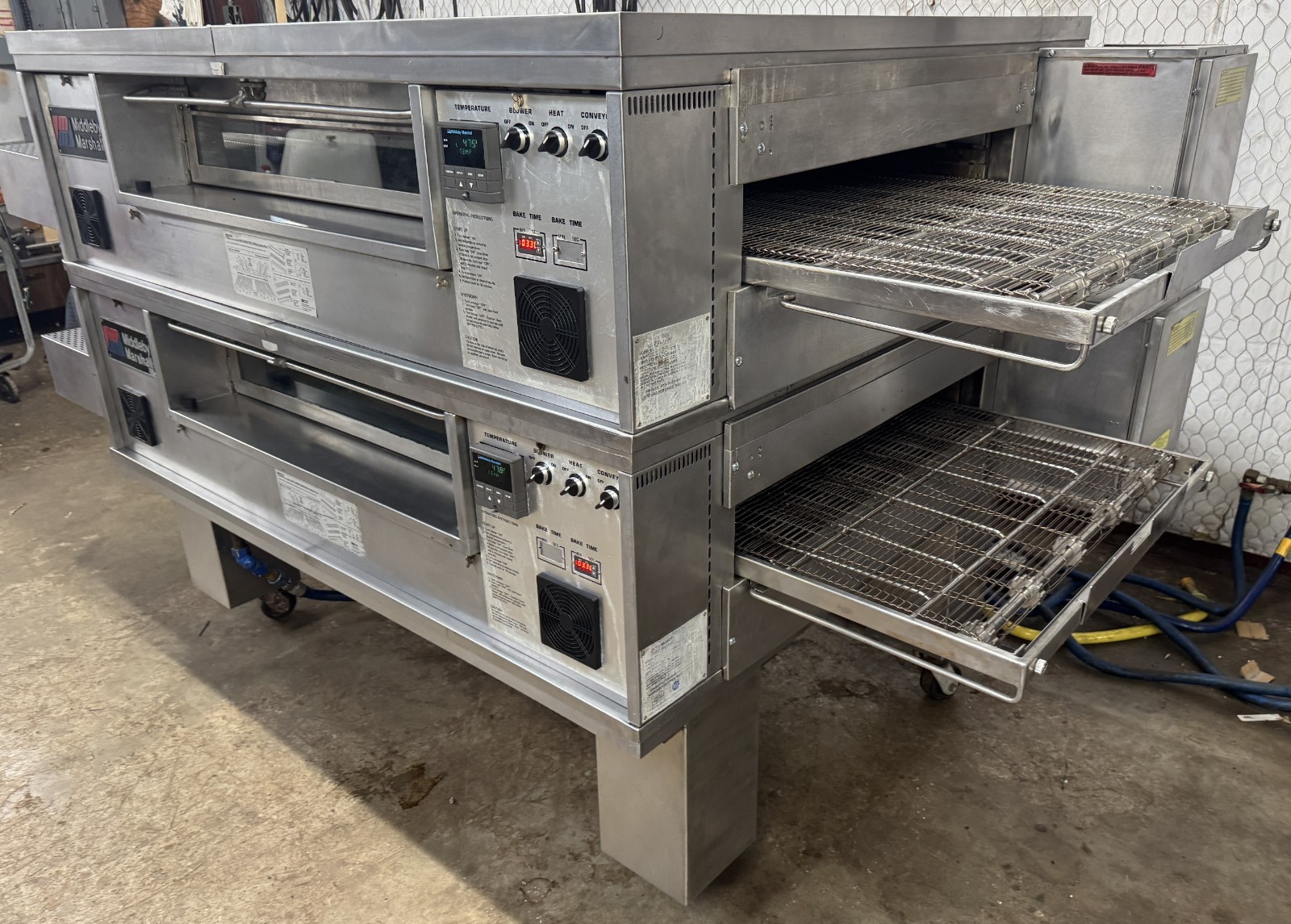 Middleby Marshall PS570 Gas Double Stack Pizza Conveyor Ovens…Video Demo