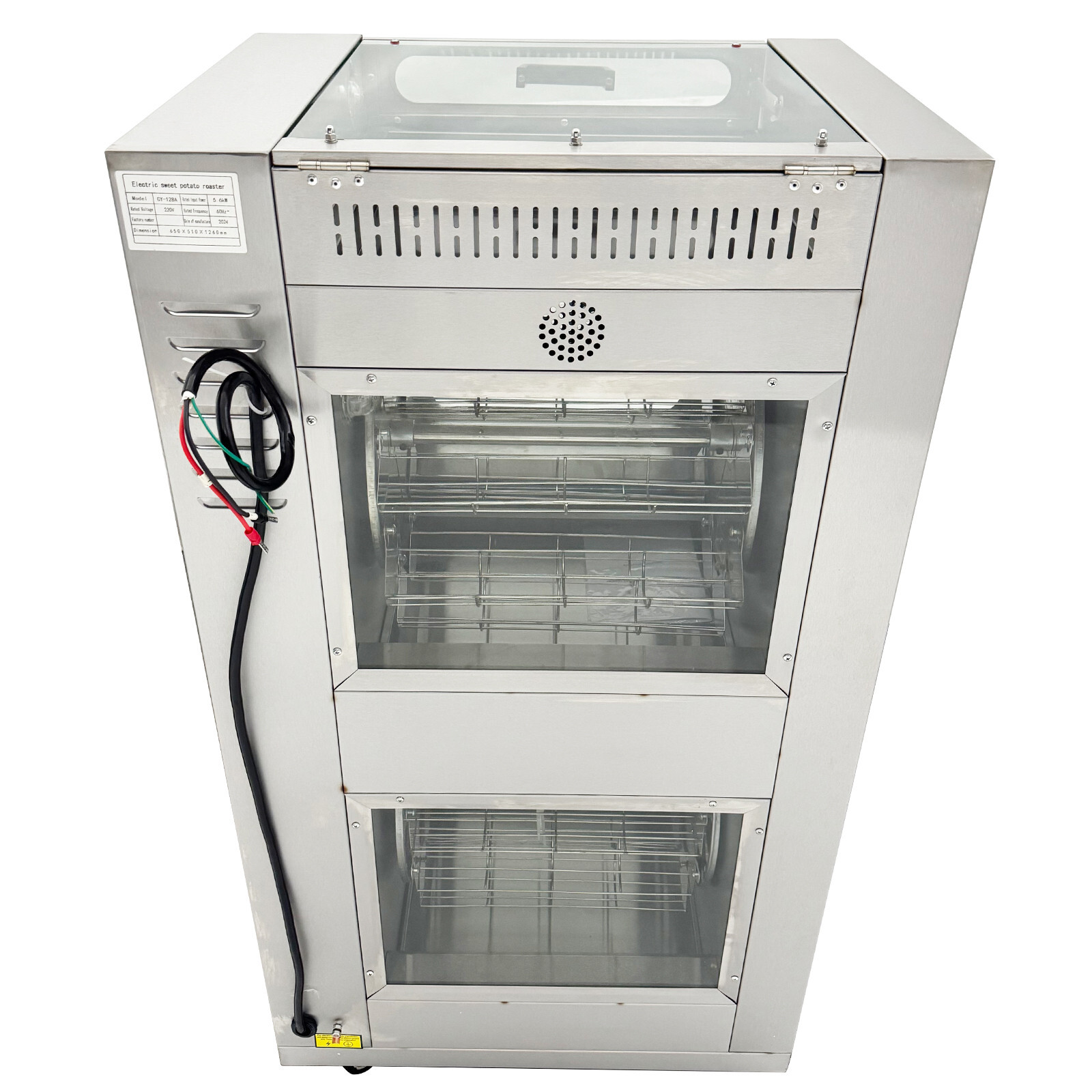 220V Commercial Corn Oven Sweet Potato Roaster Baking Stove Grill Oven