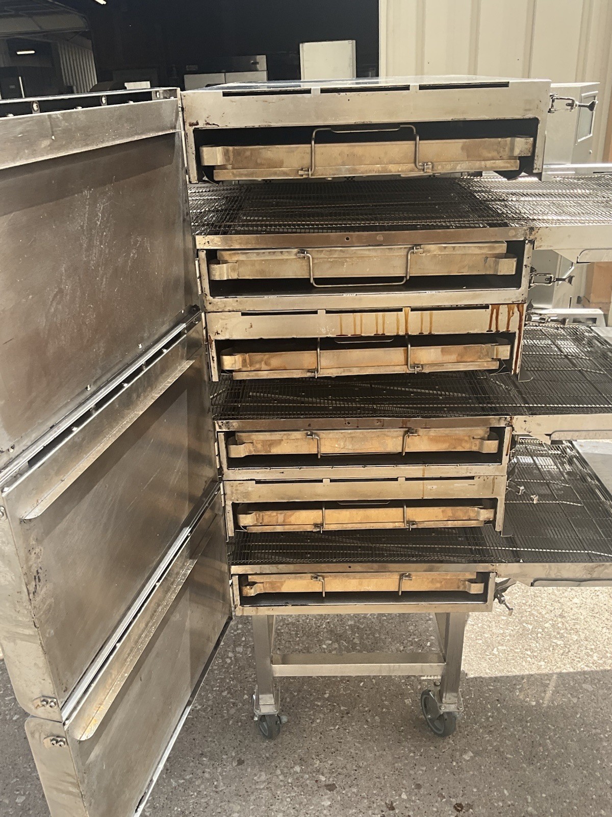 2025 TurboChef HHC2020 High Speed Conveyor Triple Stack Pizza Oven with stand B