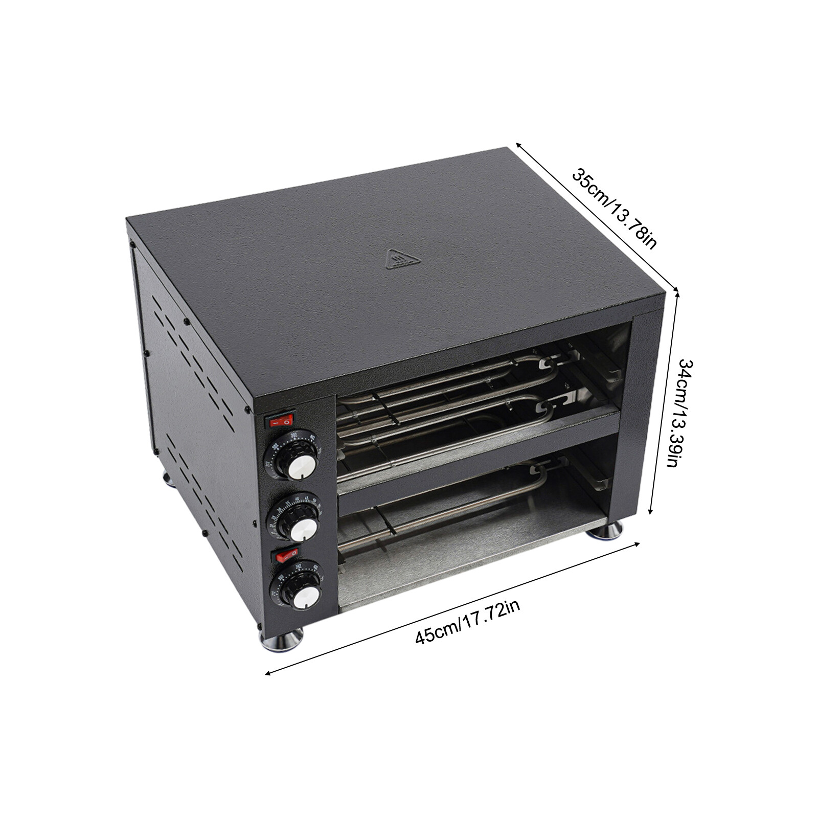 Commercial Electric Double Layer Countertop Pizza Oven Indoor Oven Pizza Cooker