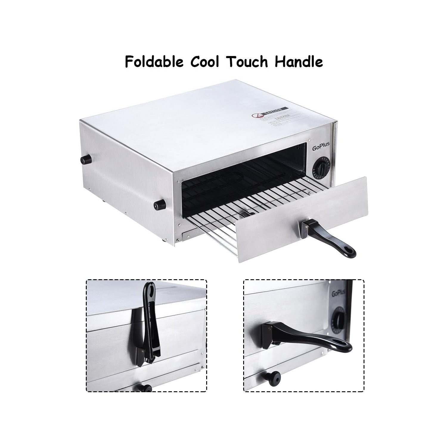 Stainless Steel Snack Oven for Kitchen with Quick Bake and Easy Clean Features