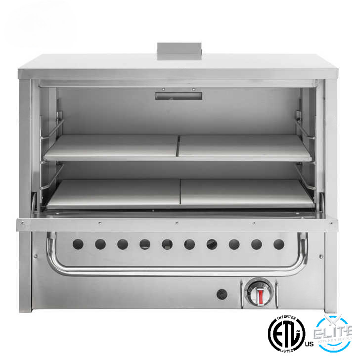 NSF 36″ Double Deck Pizza Oven Free Standing Natural Gas Bakery Oven 30″x20″