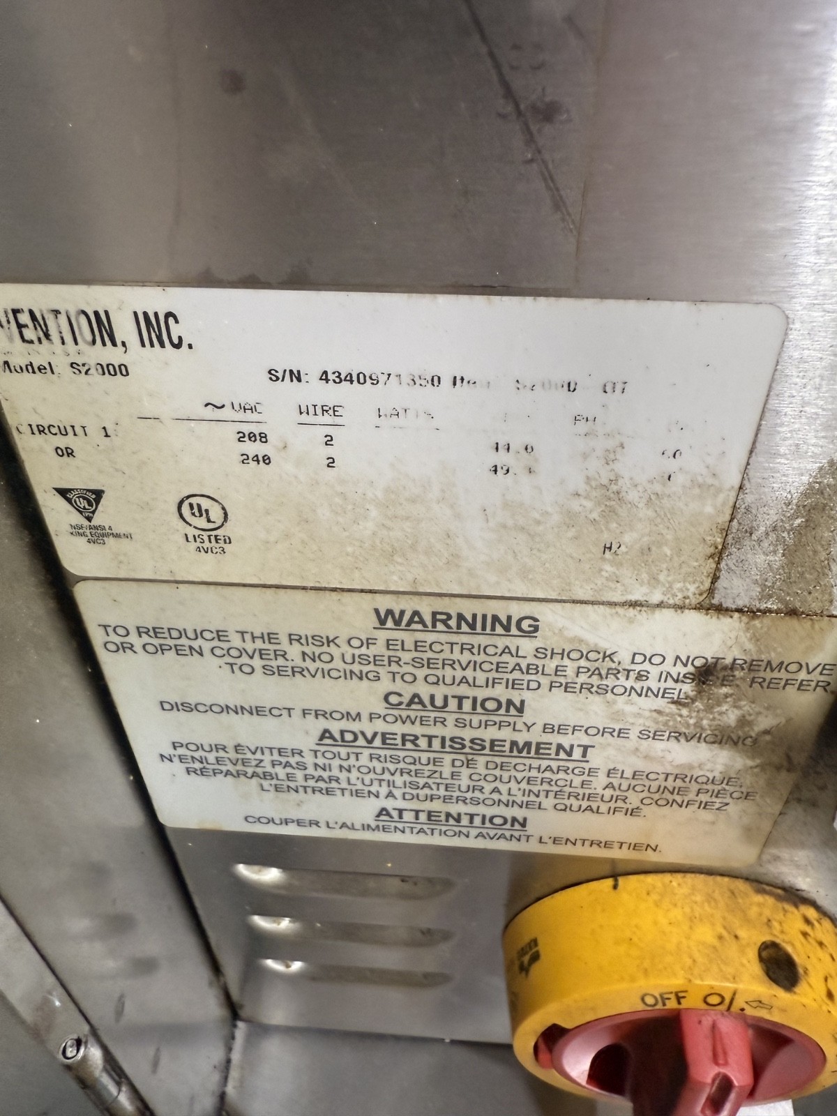 Ovention S2000 Ventless Double Stack Conveyor/ Pizza Ovens